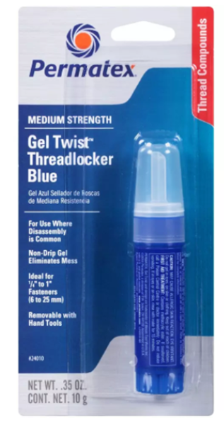 Permatex&reg; Medium Strength Threadlocker - .35 oz - Gel Twist - Q1